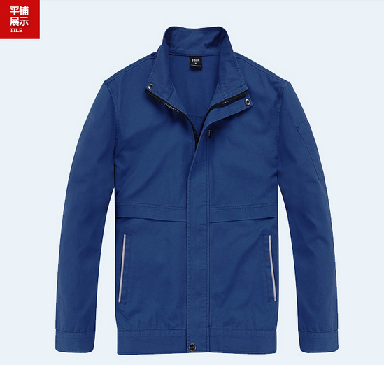寶藍長袖純棉工作服展示圖